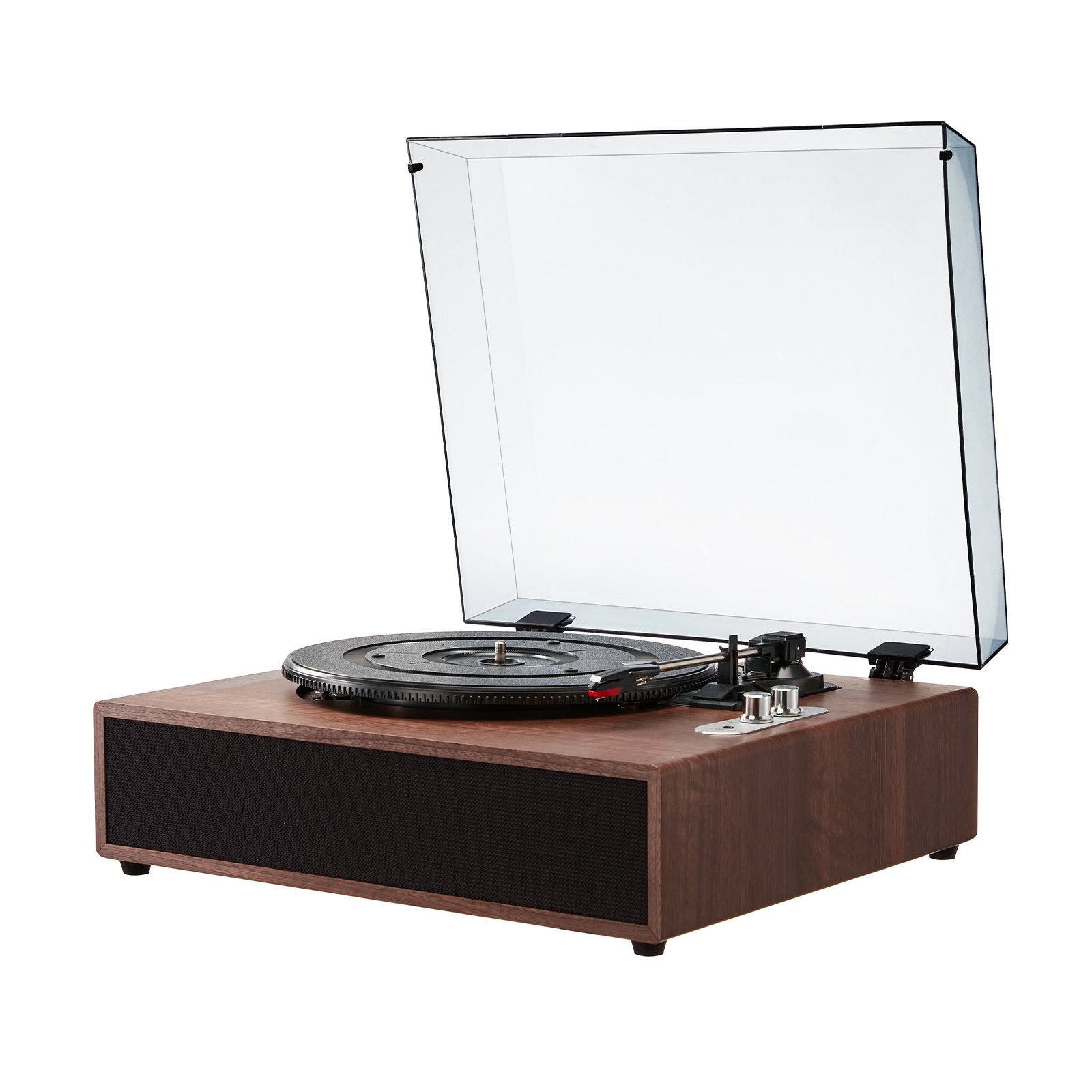 Bluetooth Vinyl Record Player 3-Speed Belt Driven Turntable 10W Speakers
