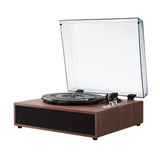 Audio Players & Recorders: VEVOR Bluetooth Vinyl Record Player 3-Speed Belt Driven Turntable 10W Speakers