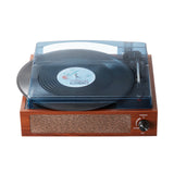 Audio Players & Recorders: VEVOR Bluetooth Vinyl Record Player 3-Speed Belt Driven Turntable 5W Speakers