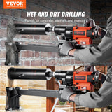 Masonry Tools: VEVOR Diamond Core Drilling Machine, 8in Wet&Dry Concrete Core Drill Rig with Stand, 750RPM Speed & 1-1/4" 5/8" Thread & Lifting Handle, 8in Drilling Diameter for Concrete Brick Block Stone, 2500W