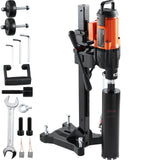 Masonry Tools: VEVOR Diamond Core Drilling Machine, 10in Wet Concrete Core Drill Rig with Stand Wheels, 750RPM Speed & 1-1/4" Thread & Lifting Handle, 10in Drilling Diameter for Concrete Brick Block Stone, 2500W