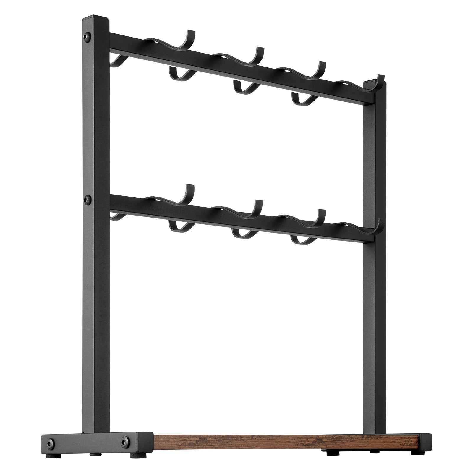 Coffee Mug Holder for Countertop 16 Hooks Cup Rack with Wood Storage Base