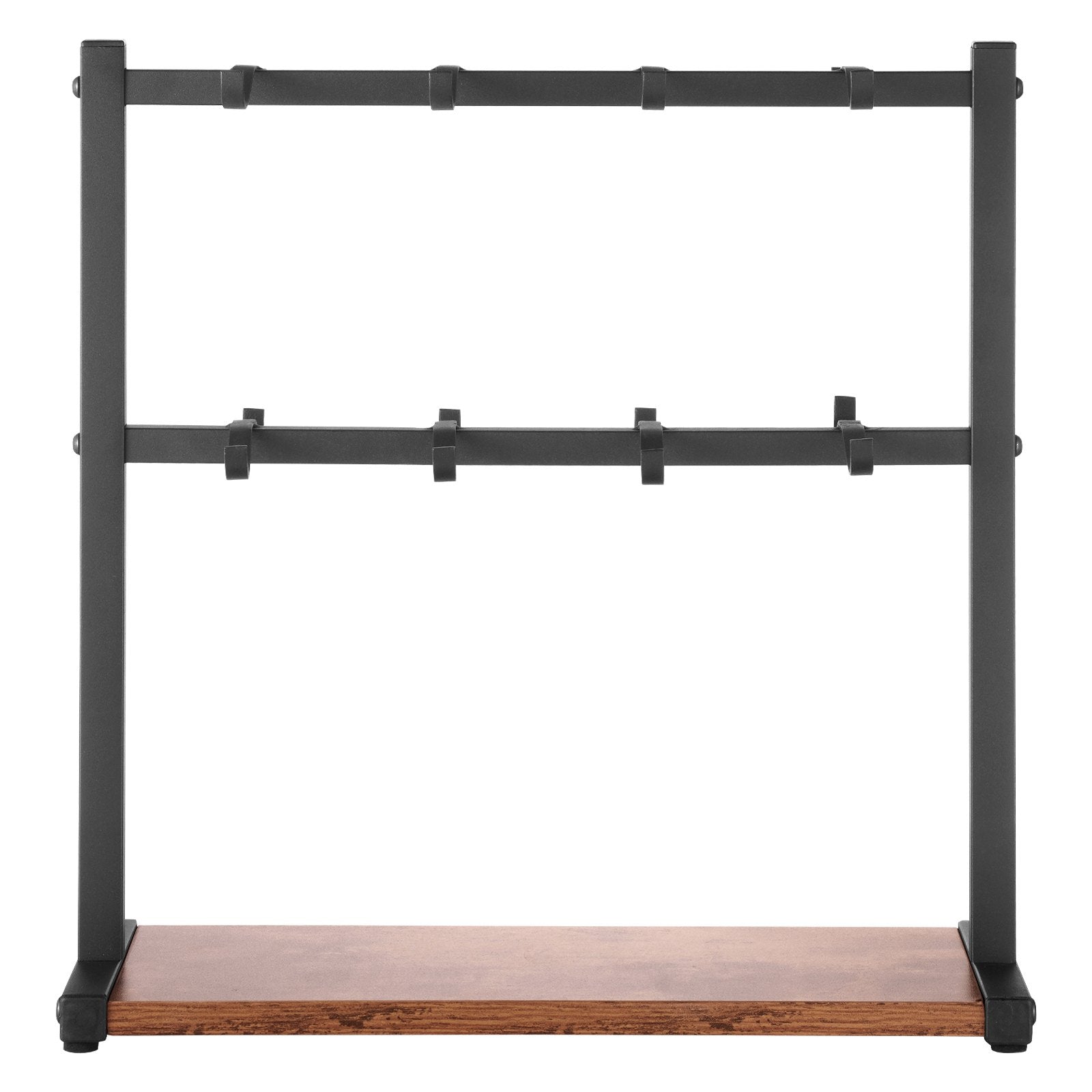 Coffee Mug Holder for Countertop 16 Hooks Cup Rack with Wood Storage Base