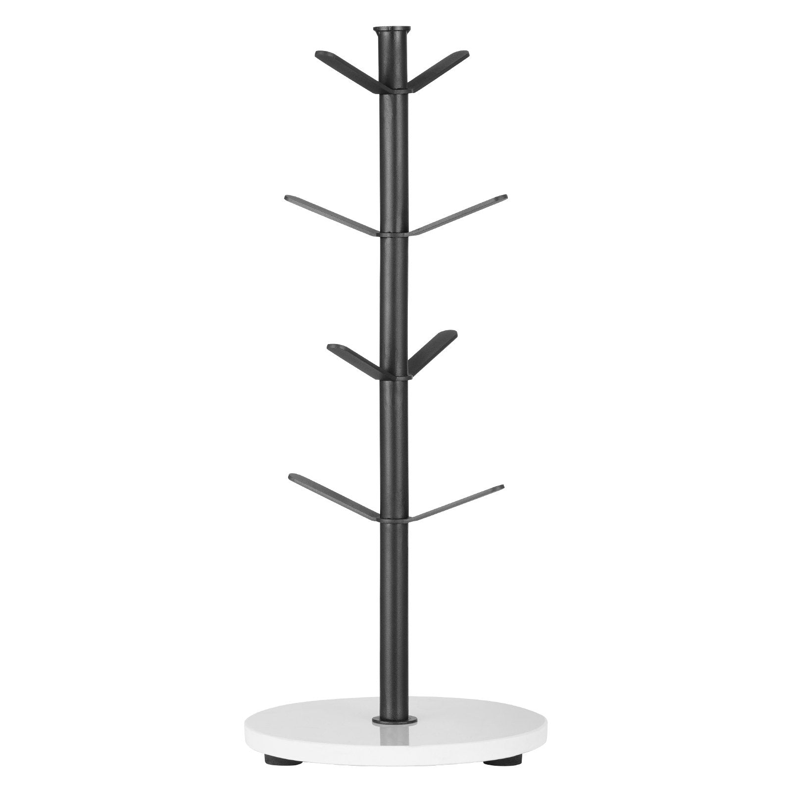 Coat Racks: VEVOR Mug Holder Tree with Marble Base 8 Hooks Cup Tree Rack for Counter Kitchen