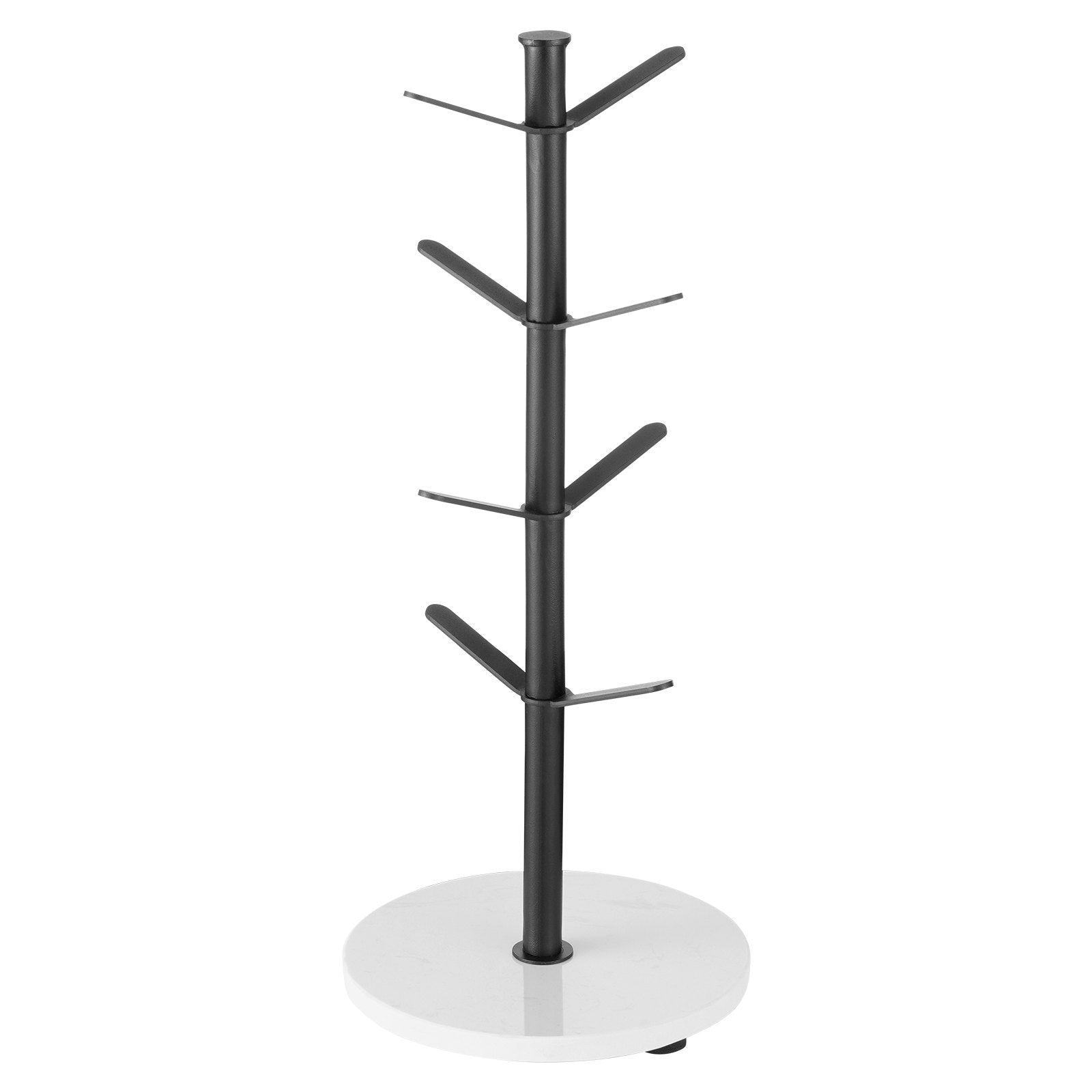Coat Racks: VEVOR Mug Holder Tree with Marble Base 8 Hooks Cup Tree Rack for Counter Kitchen