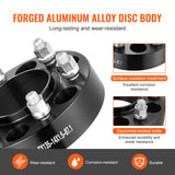 Automotive Repair & Speciality Tools: VEVOR 1.5" 6"x5.3" Wheel Spacers Wheel Adapters 6 Lug Forged Spacer 4 PCS Black