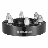Automotive Repair & Speciality Tools: VEVOR 1.5" 6"x5.3" Wheel Spacers Wheel Adapters 6 Lug Forged Spacer 4 PCS Black