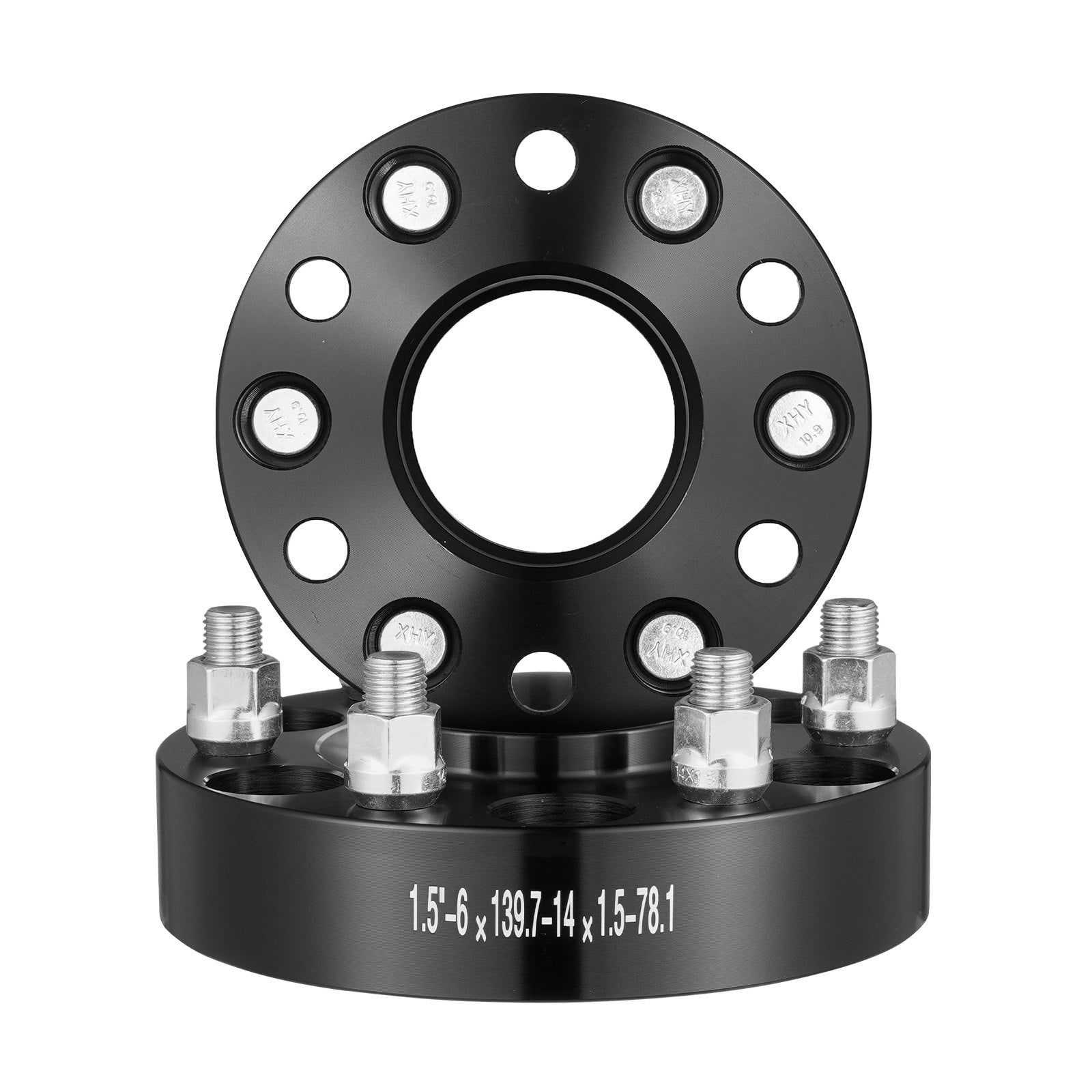 Automotive Repair & Speciality Tools: VEVOR 1.5" 6"x5" Wheel Spacers Wheel Adapters 6 Lug Forged Spacer 4 PCS Black