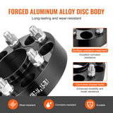 Automotive Repair & Speciality Tools: VEVOR 1.5" 6"x5" Wheel Spacers Wheel Adapters 6 Lug Forged Spacer 4 PCS Black