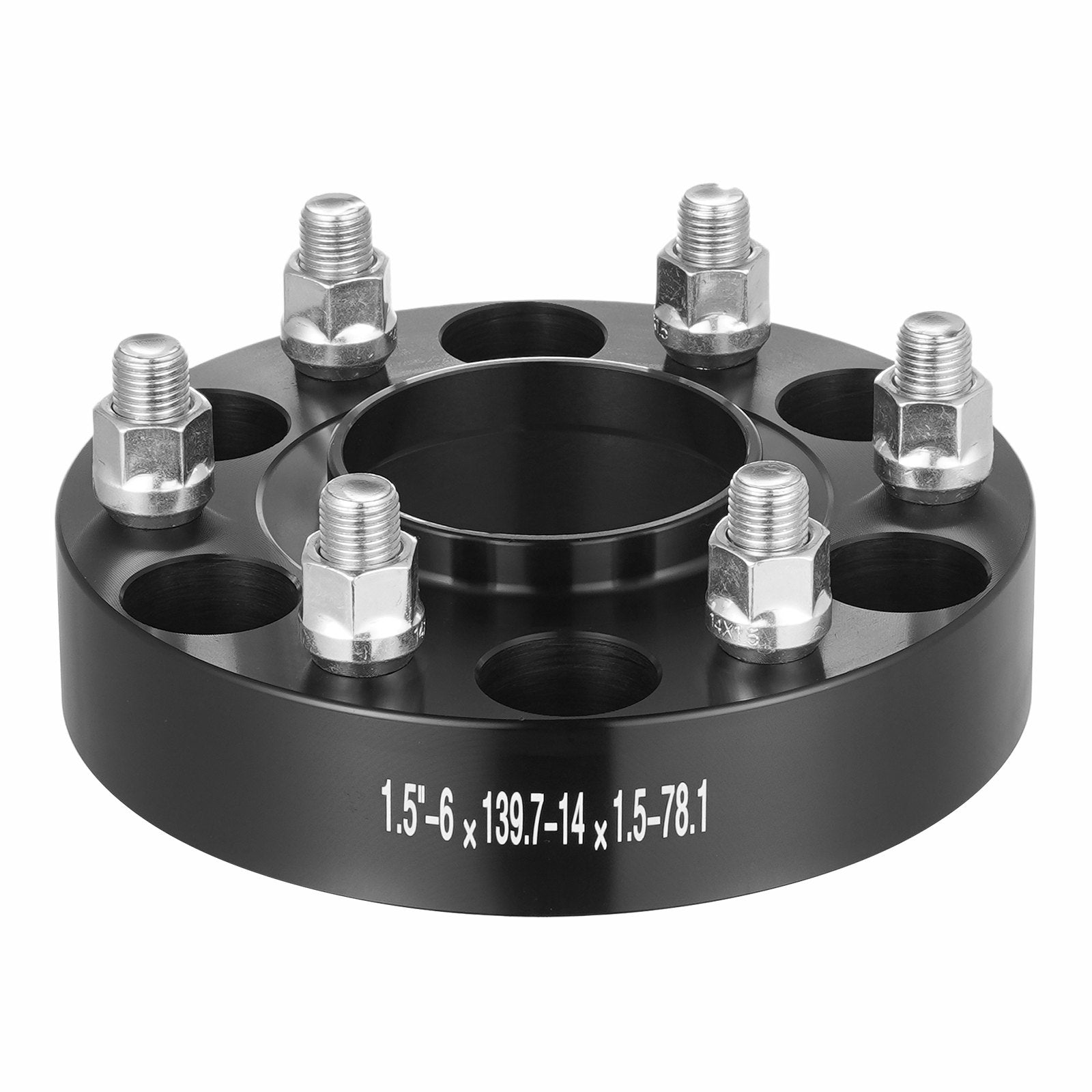 Automotive Repair & Speciality Tools: VEVOR 1.5" 6"x5" Wheel Spacers Wheel Adapters 6 Lug Forged Spacer 4 PCS Black