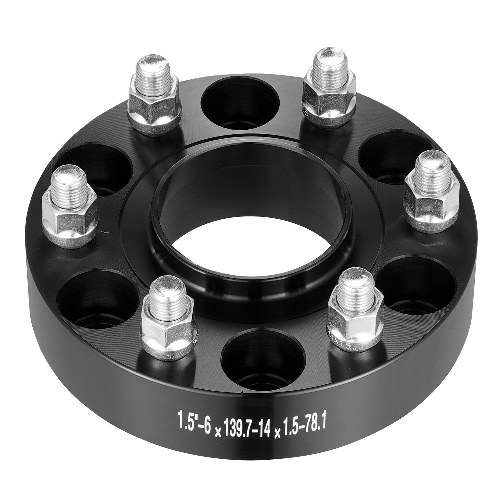 Automotive Repair & Speciality Tools: VEVOR 1.5" 6"x5" Wheel Spacers Wheel Adapters 6 Lug Forged Spacer 4 PCS Black