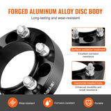 Automotive Repair & Speciality Tools: VEVOR 1.5" 6"x5.5" Wheel Spacers Wheel Adapters 6 Lug Forged Spacer 4 PCS Black