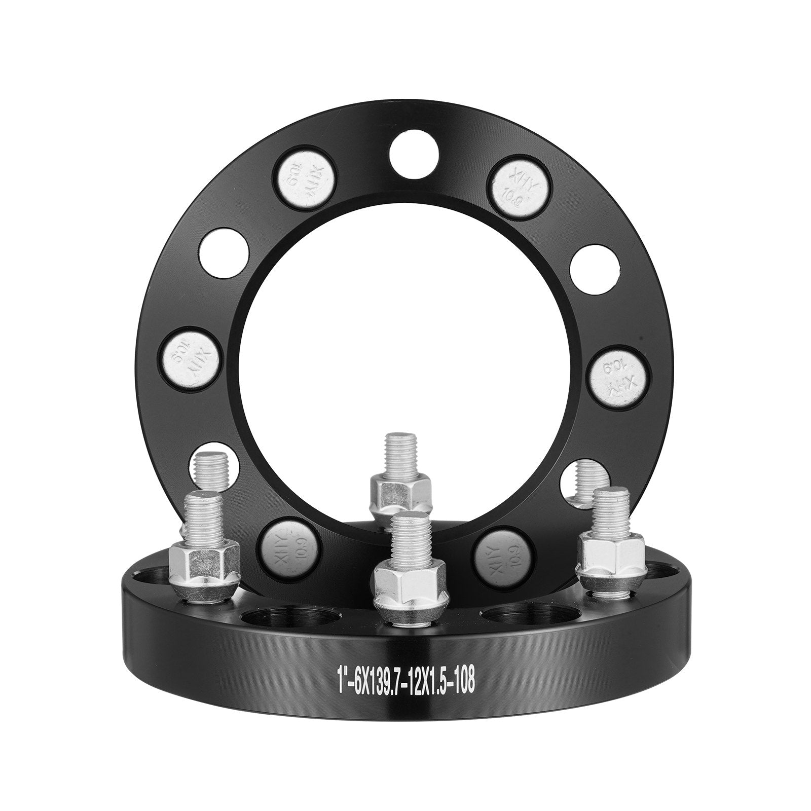 Automotive Repair & Speciality Tools: VEVOR 1" 6"x5.5" Wheel Spacers Wheel Adapters 6 Lug Forged Spacer 4 PCS Black