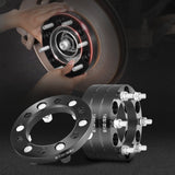 Automotive Repair & Speciality Tools: VEVOR 1" 6"x5.5" Wheel Spacers Wheel Adapters 6 Lug Forged Spacer 4 PCS Black