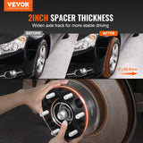 Automotive Repair & Speciality Tools: VEVOR 2" 6"x5.5" Wheel Spacers Wheel Adapters 6 Lug Forged Spacer 4 PCS Black