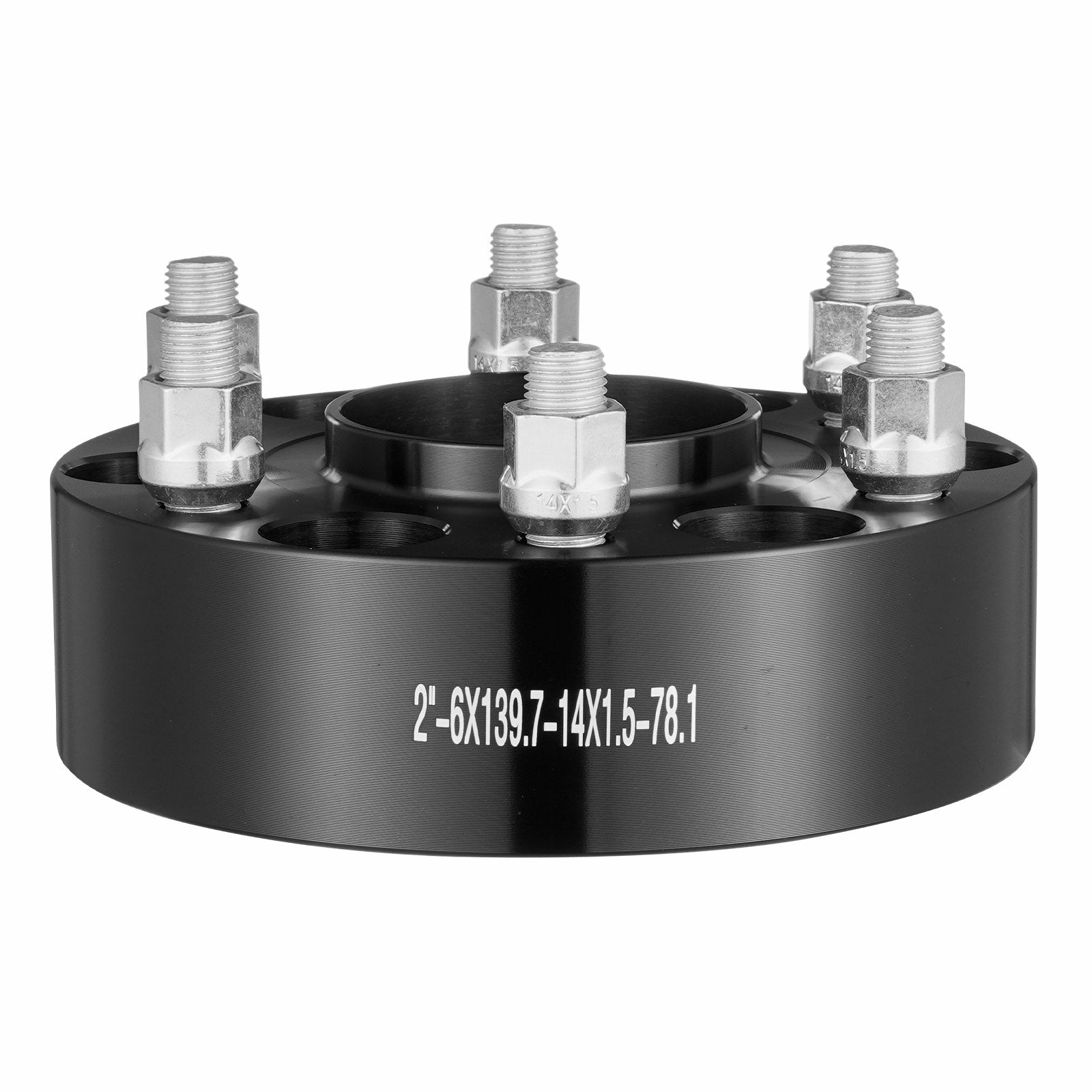Automotive Repair & Speciality Tools: VEVOR 2" 6"x5.5" Wheel Spacers Wheel Adapters 6 Lug Forged Spacer 4 PCS Black