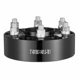 Automotive Repair & Speciality Tools: VEVOR 2" 6"x5.5" Wheel Spacers Wheel Adapters 6 Lug Forged Spacer 4 PCS Black