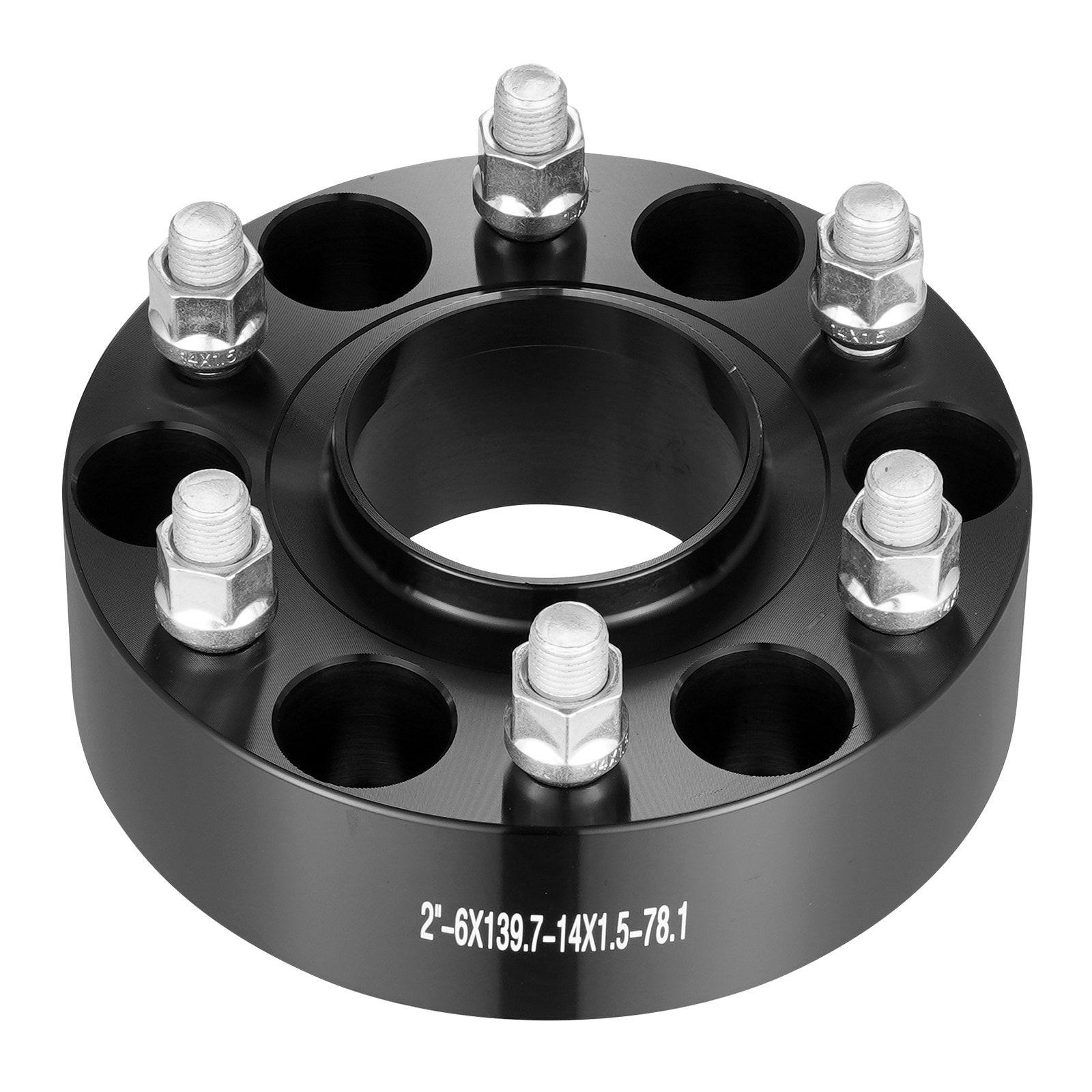Automotive Repair & Speciality Tools: VEVOR 2" 6"x5.5" Wheel Spacers Wheel Adapters 6 Lug Forged Spacer 4 PCS Black