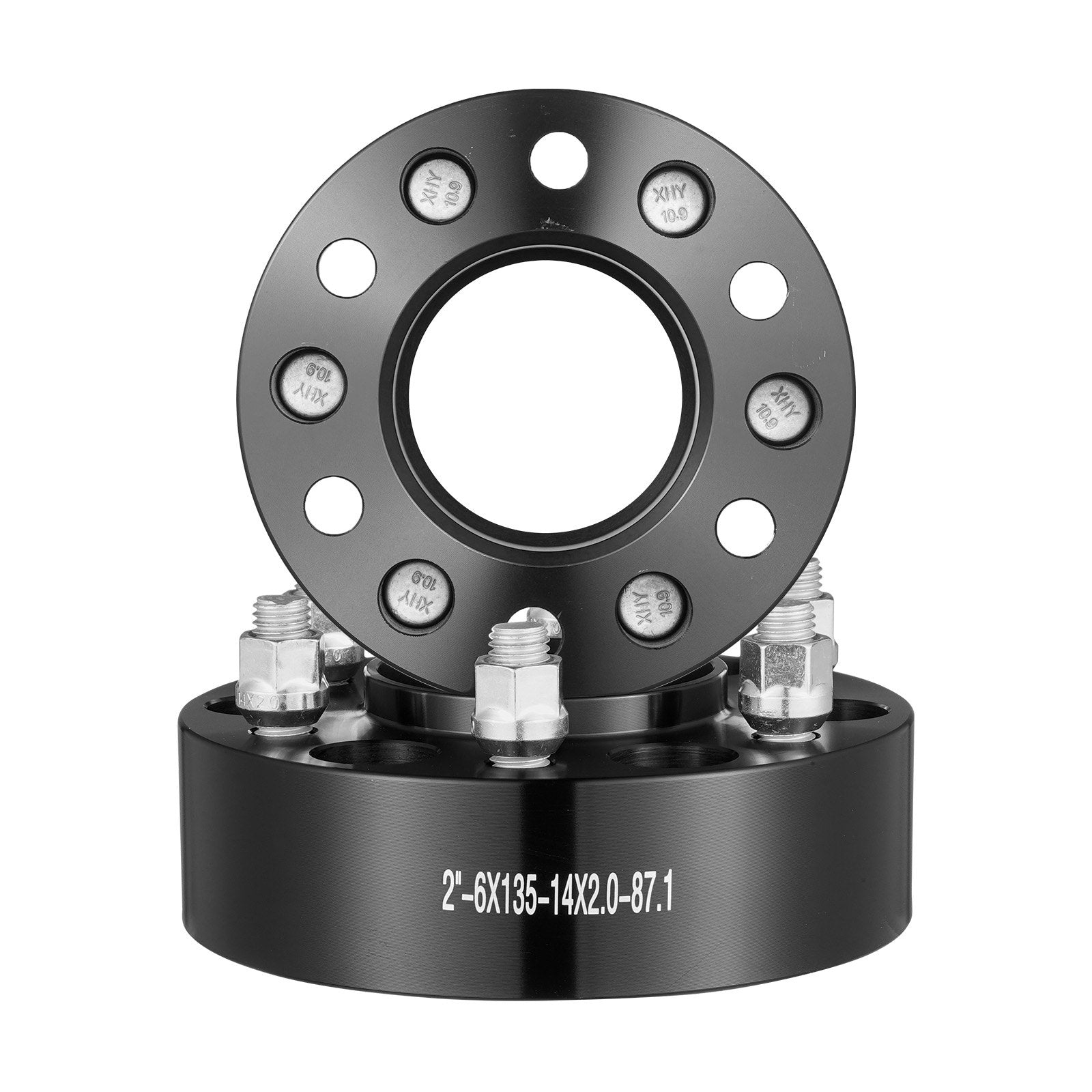 Automotive Repair & Speciality Tools: VEVOR 2" 6"x5.3" Wheel Spacers Wheel Adapters 6 Lug Forged Spacer 4 PCS Black