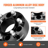 Automotive Repair & Speciality Tools: VEVOR 2" 6"x5.3" Wheel Spacers Wheel Adapters 6 Lug Forged Spacer 4 PCS Black