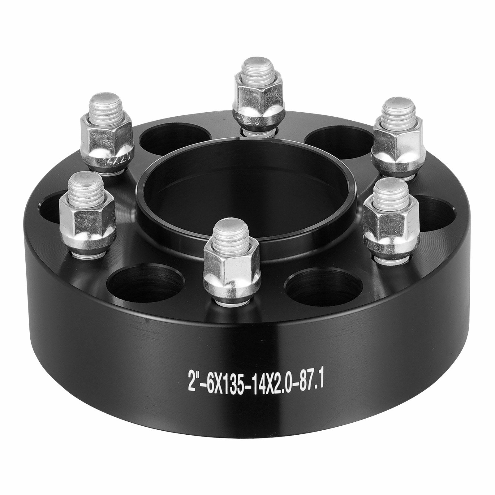 Automotive Repair & Speciality Tools: VEVOR 2" 6"x5.3" Wheel Spacers Wheel Adapters 6 Lug Forged Spacer 4 PCS Black