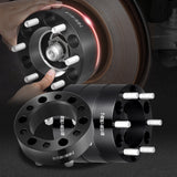 Automotive Repair & Speciality Tools: VEVOR 2" 6"x5.5" Wheel Spacers Wheel Adapters 6 Lug Forged Spacer 4 PCS Black