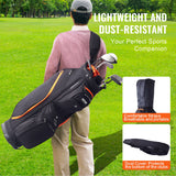 Golf Accessories: VEVOR Golf Cart Bag with 14 Way Organizer Divider Top, 36” 13 Pockets Premium Cart Bag, Durable 600D Polyester Fabric Golf Bags with Handles & Dust Cover & Detachable Straps for Men & Women, Black & Orange