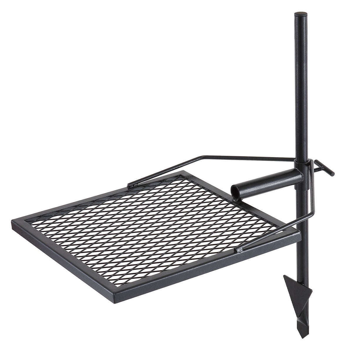 Swivel Campfire Grill, Fire Pit Grill Grate over Fire Pits, Heavy Duty Steel Grill Grates, 360° Adjustable Open Fire Outdoor Cooking Equipment, Portable Camp Fire Racks for Camping Outdoor BBQ