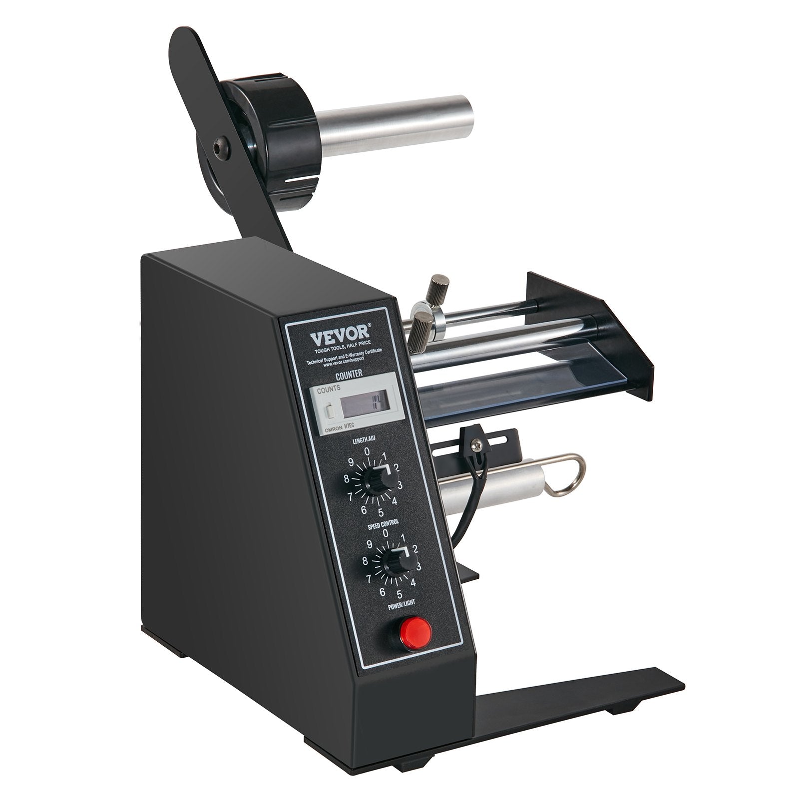 Automotive Repair & Speciality Tools: VEVOR Automatic Label Dispenser, Width 15-125 mm, Length 3-150 mm, Automatic Label Stripper Label Separating Machine, Speed Adjustable Label Applicator, Auto Counting 0-999999 for Various Label Sizes