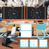 Automotive Repair & Speciality Tools: VEVOR Automatic Label Dispenser, Width 15-125 mm, Length 3-150 mm, Automatic Label Stripper Label Separating Machine, Speed Adjustable Label Applicator, Auto Counting 0-999999 for Various Label Sizes