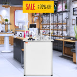 Calendars, Organisers & Planners: VEVOR Portable Tradeshow Podium Table, 785 x 380 x 1815 mm, Display Exhibition Counter Stand Booth Fair with Wall, Foldable Promotion Retail Bar Table Pop Up Podium with Storage Rack/Carrying Bag