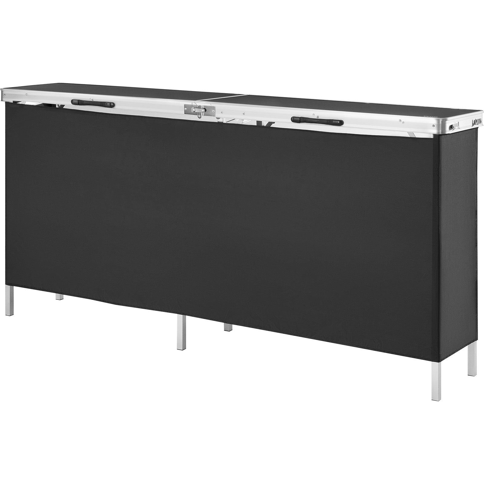 Audio Accessories: VEVOR Extra Long Folding Portable Bar Table - Tradeshow Podium Table for Indoor