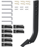 Chainsaws: VEVOR Box Blade Shank, 46.6 cm Scarifier Shank, 4 Holes Box Scraper Shank, Ripper Shank with Removable Tapered Teeth and Pins, Adjustable Shanks Assembly for Replacement, Digging, Plowing, 6PCS