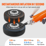 Automotive Gauges: VEVOR Tire Bead Seater, 2.1 Gal/8 L Air Tire Bead Blaster, 120 PSI Handheld Bead Bazooka, Upgraded Portable Tire Inflator Tool, 85-116 PSI Operating Pressure for Tractor Truck ATV Car