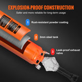 Automotive Gauges: VEVOR Tire Bead Seater, 2.1 Gal/8 L Air Tire Bead Blaster, 120 PSI Handheld Bead Bazooka, Upgraded Portable Tire Inflator Tool, 85-116 PSI Operating Pressure for Tractor Truck ATV Car