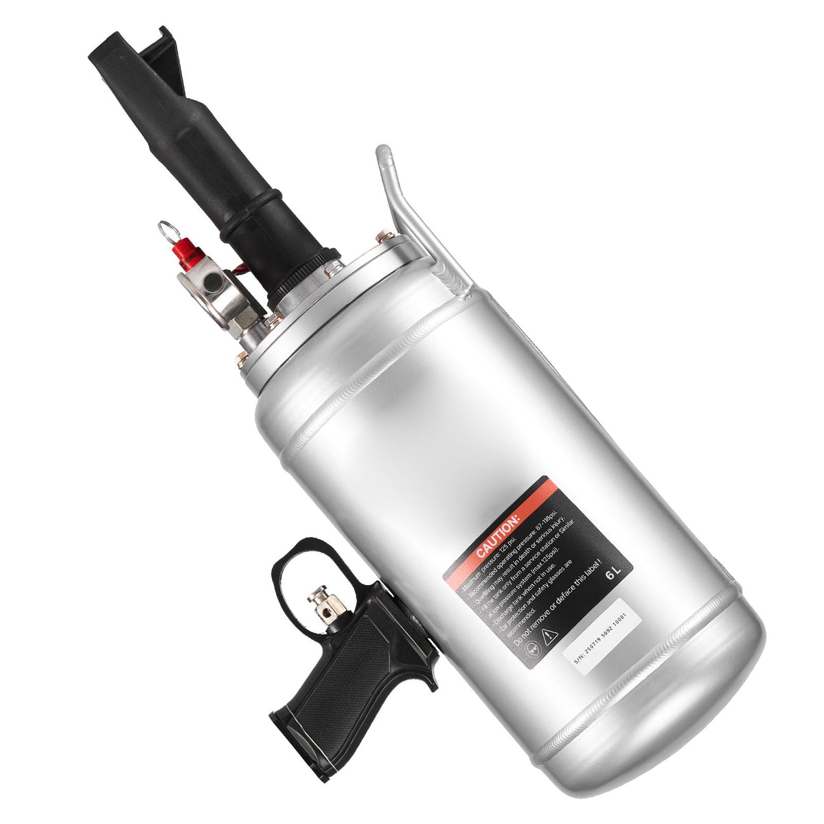 Portable Tire Bead Seater, 1.6 Gal / 6 L Air Bead Blaster, Handheld Tire Inflator Tool, 87-116 PSI Operating Pressure, Trigger Seating Inflator for Car, Compact SUV, Light Truck, E-Bike, RV, ATV
