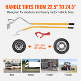 Tool Cabinets: VEVOR Tire Mount Demount Tool, 571- 622 mm Manual Steel Tire Changer Mount Demount Removal Tool, with Extra Bead Holder, Tubeless Truck Bead Breaker, 3 PCS Tire Changing Tools, Orange