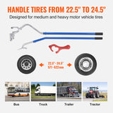 Automotive Repair & Speciality Tools: VEVOR Tire Mount Demount Tool, 571-622 mm Manual Steel Tire Changer Mount Demount Removal Tool, with Extra Bead Keeper, Tubeless Truck Bead Breaker, 3 PCS Tire Changing Tools, Orange