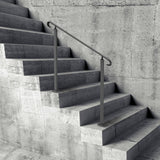 Door Hardware: VEVOR Handrails for Outdoor Steps, Fit 1-3 Steps Wrought Iron Handrail, Outdoor Stair Railing, Adjustable Front Porch Hand Rail, Black Transitional Hand railings for Concrete Steps or Wooden Stairs