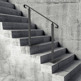 Door Hardware: VEVOR Handrails for Outdoor Steps, Fit 1-3 Steps Outdoor Stair Railing, Wrought Iron Handrail, Adjustable Front Porch Hand Rail, Black Transitional Hand railings for Concrete Steps or Wooden Stairs