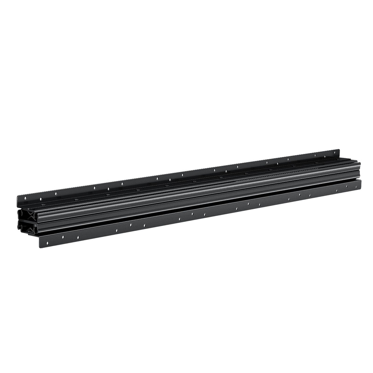Undermount Drawer Slides, 40 inch, Full Extension Ball Bearing Under Stair Cabinet Rails, 260 LB Load Capacity Heavy Duty Bottom Stair Cabinet Glides Track Runners,for DIY Replacement, Black