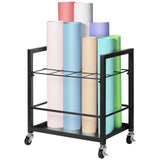 Storage Cabinets: VEVOR Blueprint Storage Rack, 12 Slots Blueprint Holder with Wheels, Mobile Metal Blueprint Storage Cart for Map Poster Architectural Construction Plan, Roll File Organizer for Home, Office, School