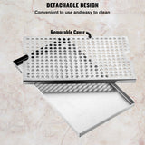 Basketball & Basketball Accessories: VEVOR Beer Drip Tray, 304 Stainless Steel Kegerator Drip Trays with 4 Non-Slip Rubber Pads and Detachable Cover, Heat / Cold Resistant Beer Tower Drip Pan for Bar Restaurant Coffee Shop Home