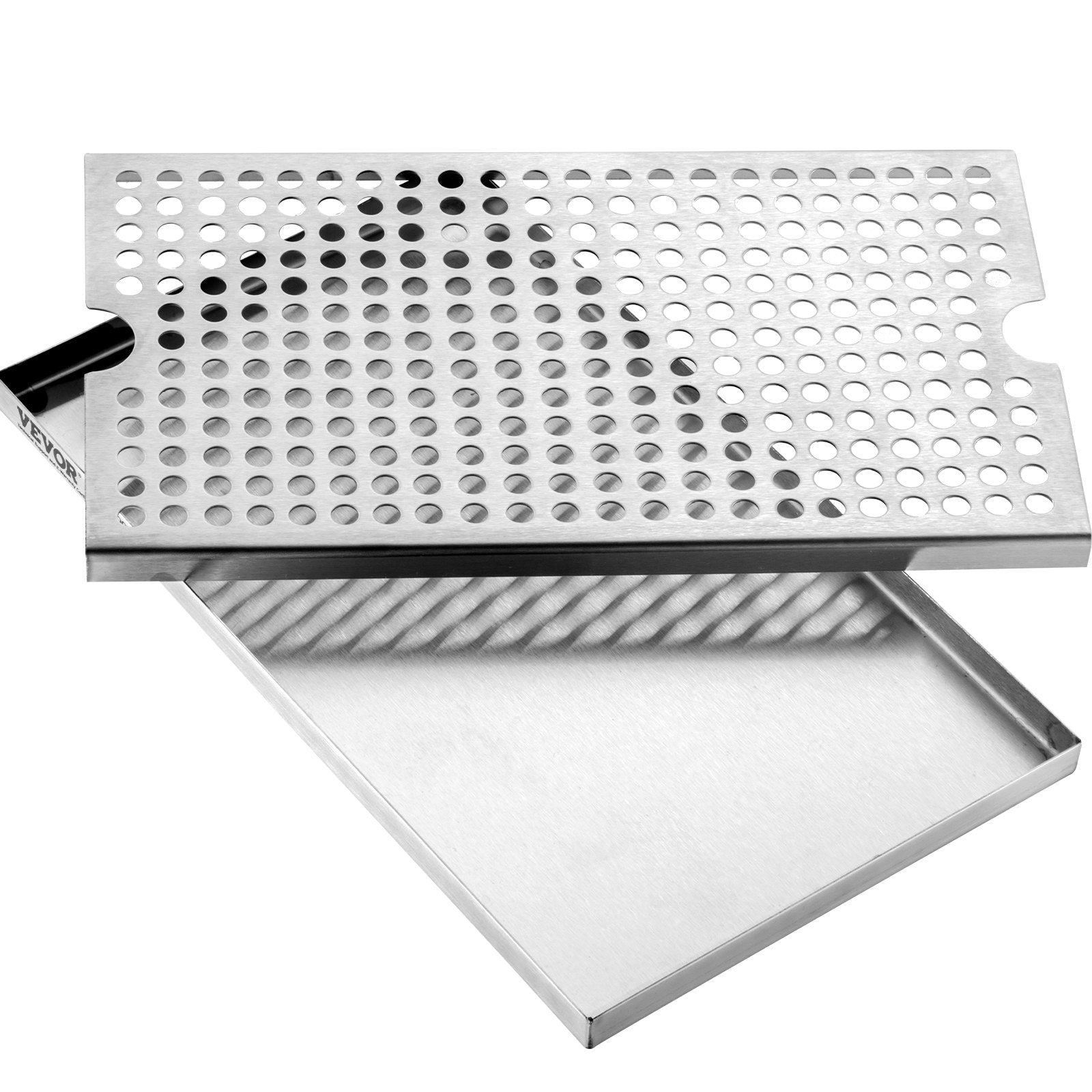 Basketball & Basketball Accessories: VEVOR Beer Drip Tray, 304 Stainless Steel Kegerator Drip Trays with 4 Non-Slip Rubber Pads and Detachable Cover, Heat / Cold Resistant Beer Tower Drip Pan for Bar Restaurant Coffee Shop Home