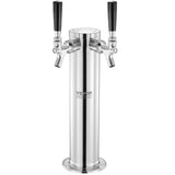 Distilling & Brewing: VEVOR Kegerator Tower Kit, Dual Taps Beer Conversion Kit, Stainless Steel Keg Beer Tower Dispenser with Dual Gauge W21.8 Regulator & A-System Keg Coupler, Beer Drip Tray for Party Home