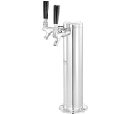 Distilling & Brewing: VEVOR Kegerator Tower Kit, Dual Taps Beer Conversion Kit, Stainless Steel Keg Beer Tower Dispenser with Dual Gauge W21.8 Regulator & A-System Keg Coupler, Beer Drip Tray for Party Home