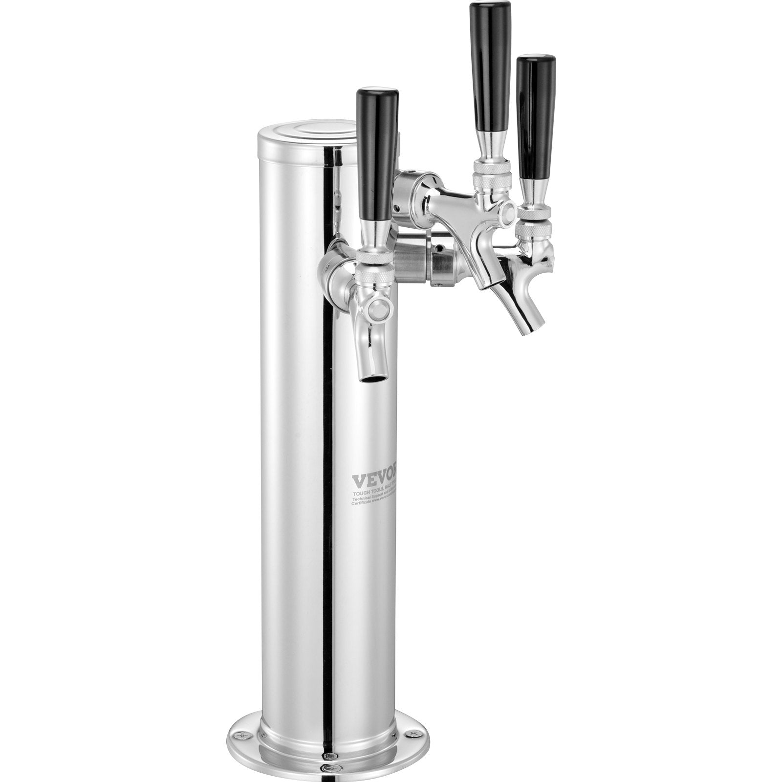 Basketball & Basketball Accessories: VEVOR Triple Taps Draft Beer Tower Dispenser, Stainless Steel Keg Beer Tower, Kegerator Tower Kit with Pre-Assembled Tubing and Self-Closing Faucet Shanks for Party, Bar, Pub, Restaurant