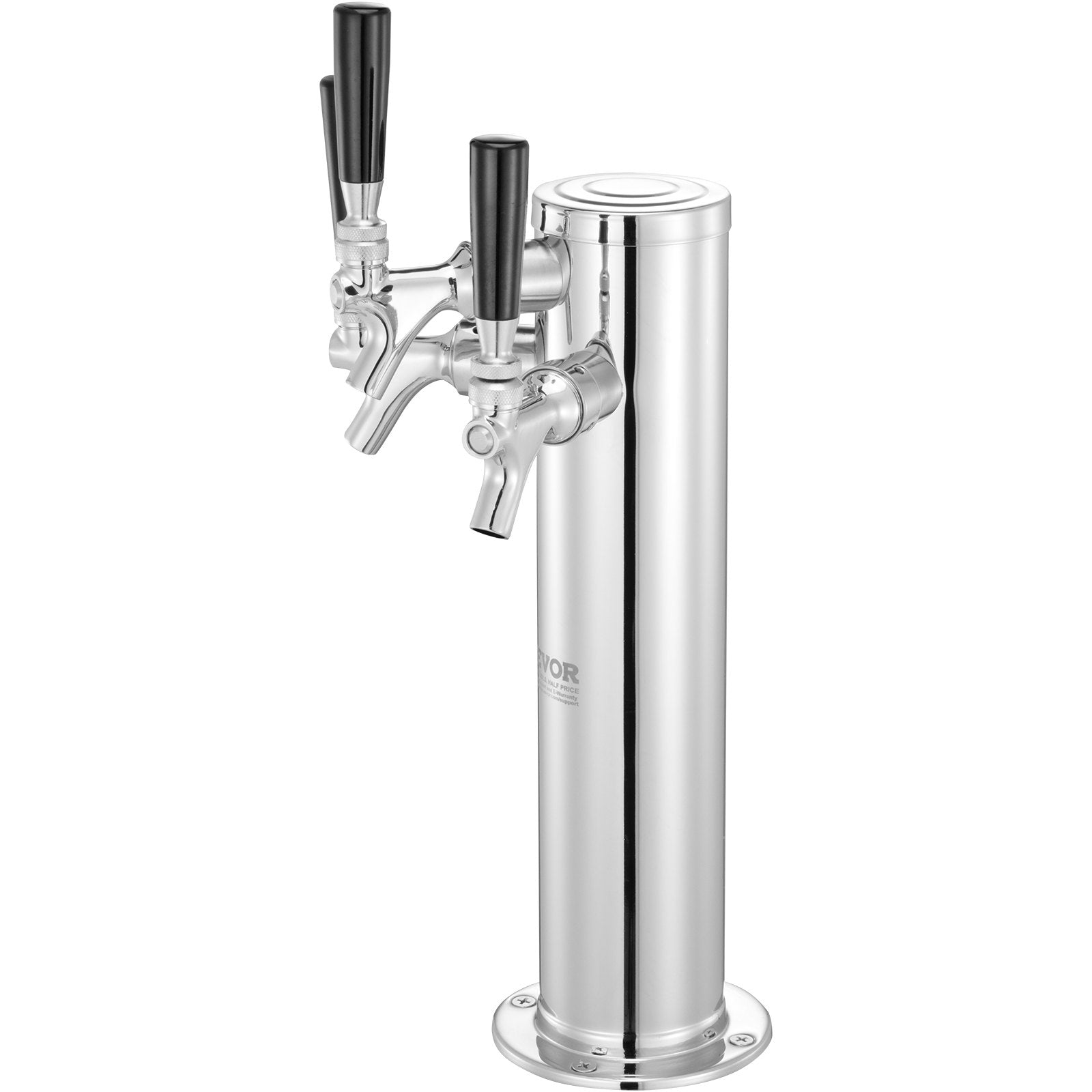 Basketball & Basketball Accessories: VEVOR Triple Taps Draft Beer Tower Dispenser, Stainless Steel Keg Beer Tower, Kegerator Tower Kit with Pre-Assembled Tubing and Self-Closing Faucet Shanks for Party, Bar, Pub, Restaurant