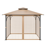 Canopies & Gazebos: VEVOR Gazebo Netting Replacement, Fit Most 10 x 10 x 7 FT Gazebo Curtain, Outdoor Garden Net, 4-Panel Sidewall Mesh Net, Patio Midge Netting with Double Zipper, Canopy Screen (Netting Only)