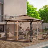 Canopies & Gazebos: VEVOR Gazebo Netting Replacement, Fit Most 10 x 10 x 7 FT Gazebo Curtain, Outdoor Garden Net, 4-Panel Sidewall Mesh Net, Patio Midge Netting with Double Zipper, Canopy Screen (Netting Only)